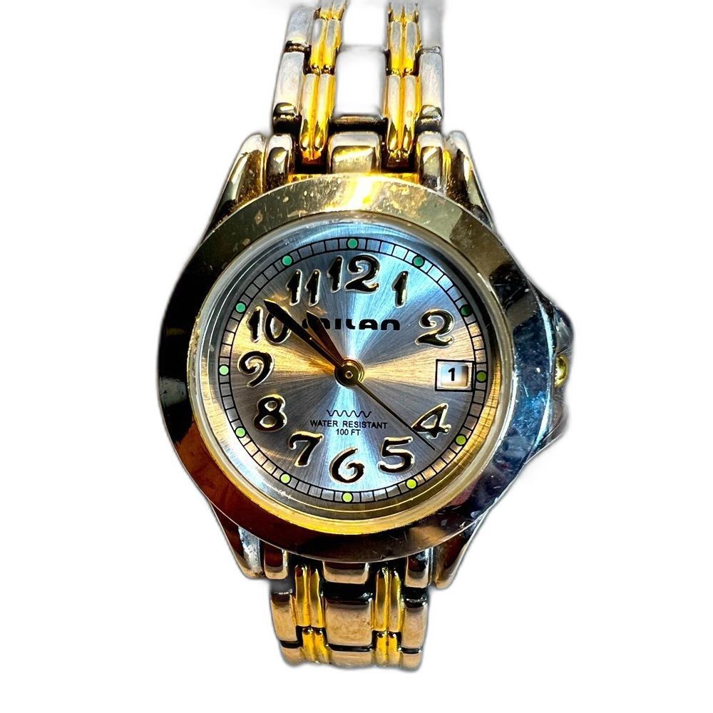 Milan Women's watch. Pearl opalescent face. MLN896, PC22A Great Condition.